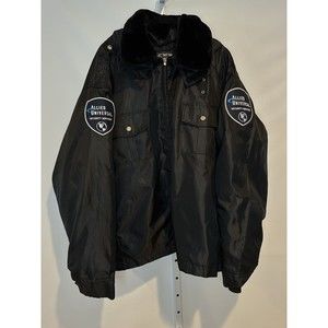 Allied Universal Security Services Jacket Men Black 4XL removable hood & liner
